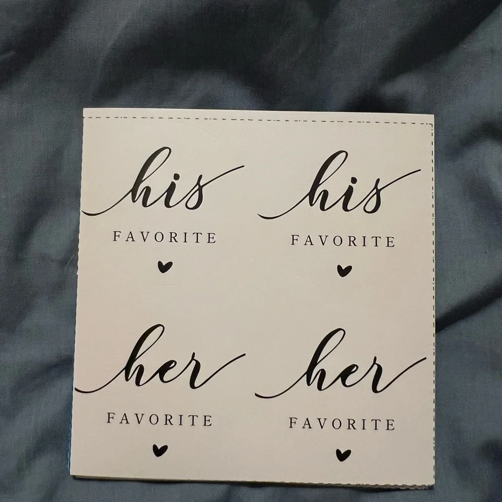 His and Her Favorite Stickers